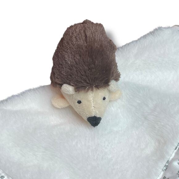 Parents Choice Lovey Hedgehog Plush Security Blanket Stuffed Animal Satin 12" - Picture 3 of 12